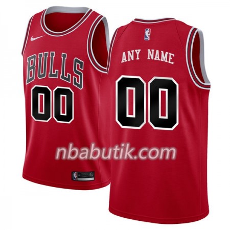 NBA Mænd Trøje Chicago Bulls Custom Nike 2017-18 Rød Swingman